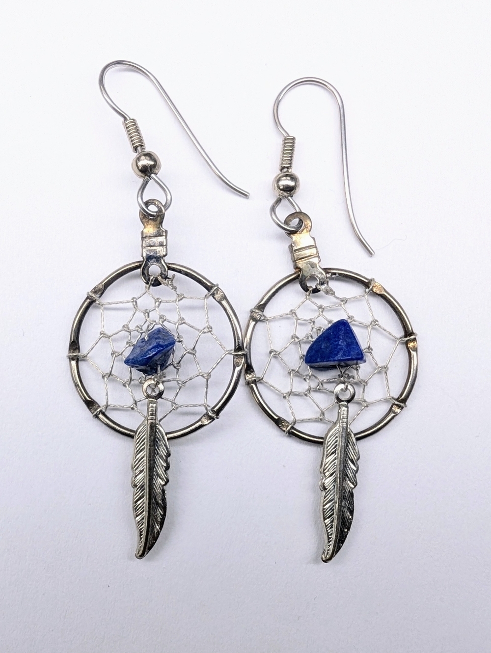🩷 Dreamcatcher Silver & Lapis Earrings *4 For $20*